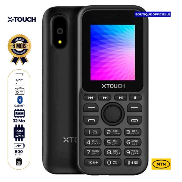 X-TOUCH L4  - Feature Phone - 32Mb Rom/32Mb RAM - 0.8MP - 800mAh - 1,77" - 2G - Dual Sim - 6 mois